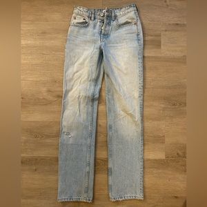 Zara, size 32, mid rise straight leg Jean